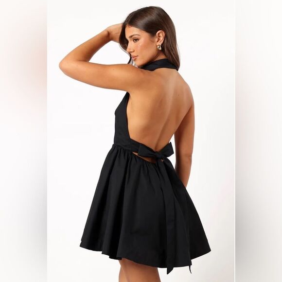 Mable Black Halter Dress - Picture 2 of 9